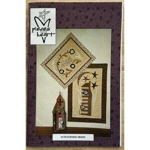 Pieces From My Heart Evening‎ Moon Wall Quilts Pattern Designed By Sandy Gervais